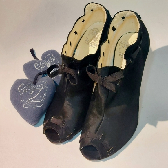 RARE Zoraide black ponyskin heeled booties, IT40, immaculate - Picture 12 of 16